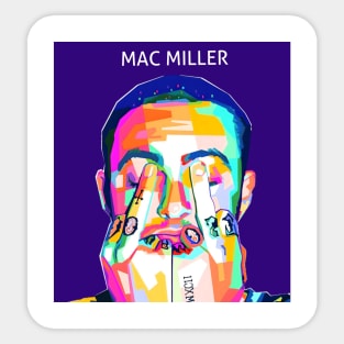 Macmiller rapper Sticker